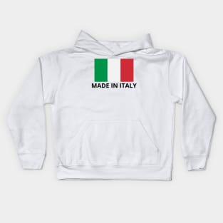 Made in Italy with italian flag Kids Hoodie